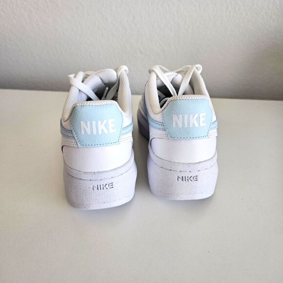 NEW Nike | Court Vision Alta In Glacier Blue White Sneakers, Womens 10 - Picture 7 of 8
